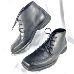 Kenneth Cole Unlisted Men’s Size 9.5W Fire-d Up Dress Shoes Mid-Top Black